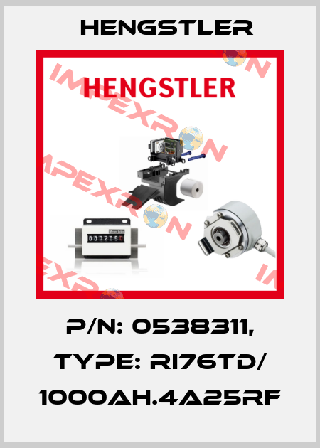 p/n: 0538311, Type: RI76TD/ 1000AH.4A25RF Hengstler