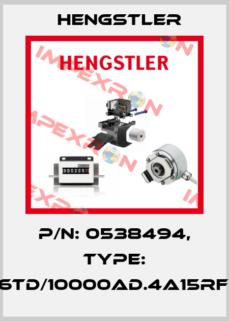 p/n: 0538494, Type: RI76TD/10000AD.4A15RF-U0 Hengstler