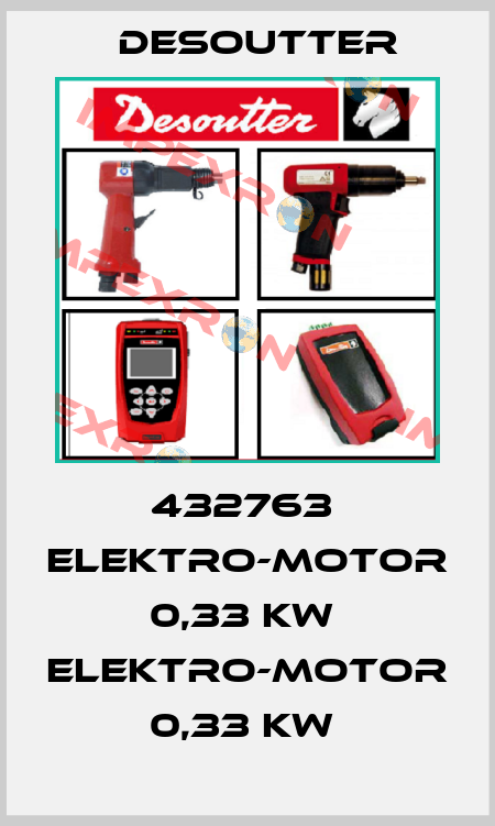 432763  ELEKTRO-MOTOR 0,33 KW  ELEKTRO-MOTOR 0,33 KW  Desoutter
