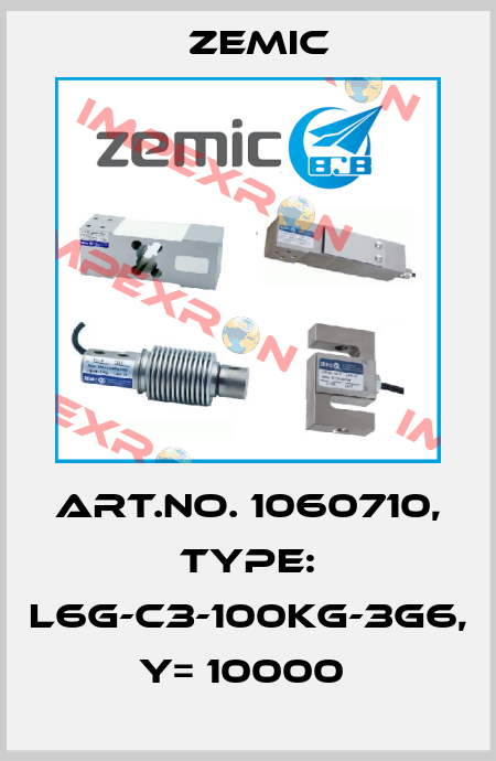 Art.No. 1060710, Type: L6G-C3-100kg-3G6, Y= 10000  ZEMIC