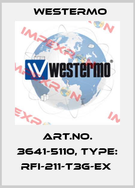Art.No. 3641-5110, Type: RFI-211-T3G-EX  Westermo