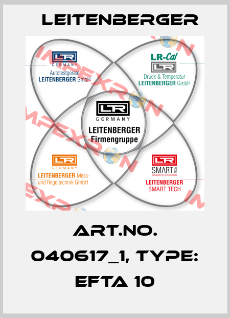 Art.No. 040617_1, Type: EFTA 10 Leitenberger