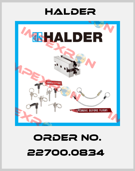 Order No. 22700.0834  Halder