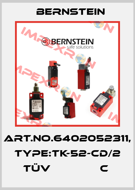 Art.No.6402052311, Type:TK-52-CD/2 TÜV               C  Bernstein