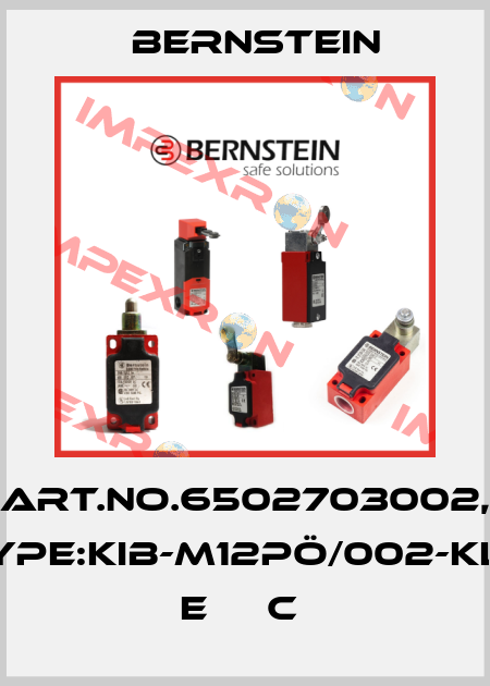 Art.No.6502703002, Type:KIB-M12PÖ/002-KL6      E     C  Bernstein