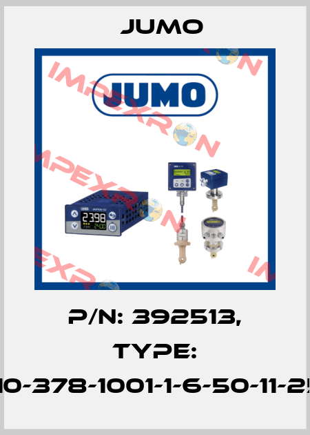 p/n: 392513, Type: 902150/10-378-1001-1-6-50-11-2500/000 Jumo
