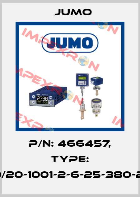 p/n: 466457, Type: 902810/20-1001-2-6-25-380-24/452, Jumo