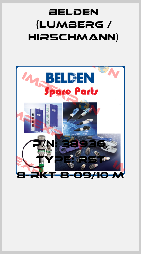 P/N: 38936, Type: RST 8-RKT 8-09/10 M  Belden (Lumberg / Hirschmann)