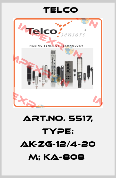 Art.No. 5517, Type: AK-ZG-12/4-20 m; KA-808  Telco