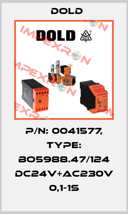 p/n: 0041577, Type: BO5988.47/124 DC24V+AC230V 0,1-1S Dold