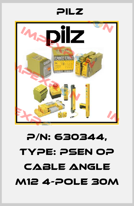 p/n: 630344, Type: PSEN op cable angle M12 4-pole 30m Pilz