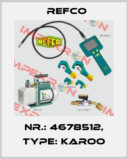 Nr.: 4678512, Type: KAROO Refco