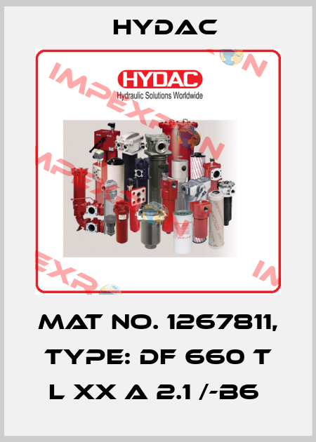 Mat No. 1267811, Type: DF 660 T L XX A 2.1 /-B6  Hydac