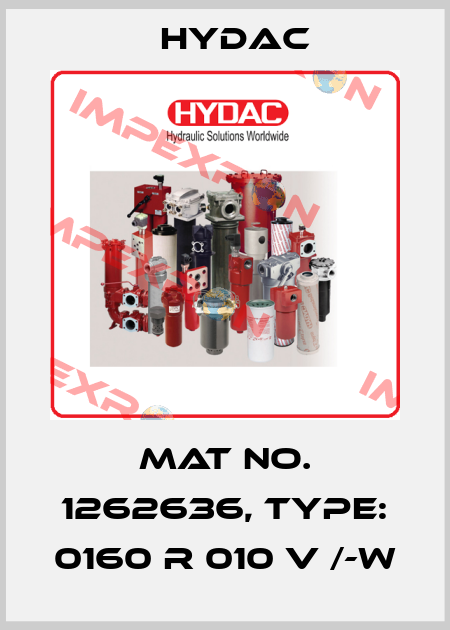 Mat No. 1262636, Type: 0160 R 010 V /-W Hydac
