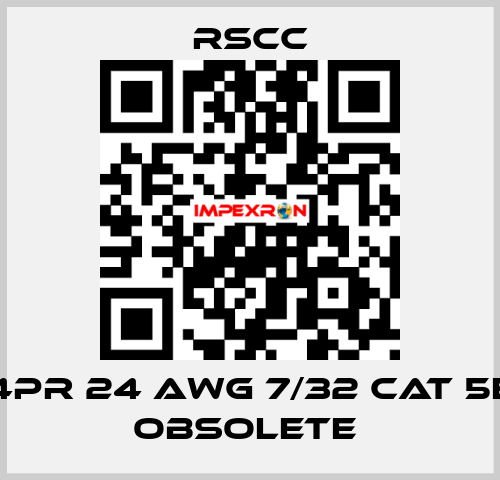 4PR 24 AWG 7/32 CAT 5E obsolete  RSCC