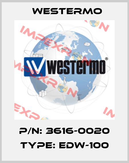 P/N: 3616-0020 Type: EDW-100 Westermo