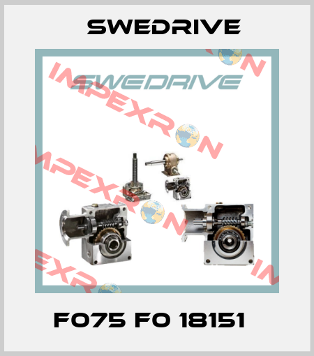 F075 F0 18151   Swedrive