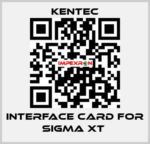 Interface Card For Sigma XT  Kentec