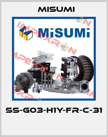 SS-G03-H1Y-FR-C-31  Misumi