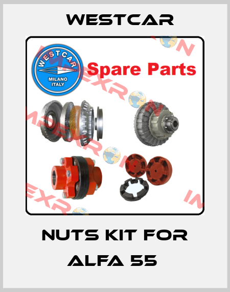 Nuts kit for Alfa 55  Westcar