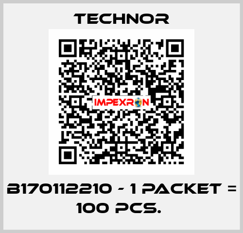 B170112210 - 1 packet = 100 pcs.  TECHNOR