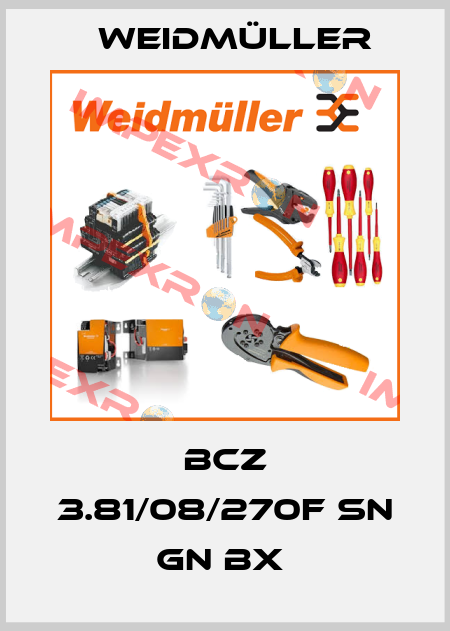BCZ 3.81/08/270F SN GN BX  Weidmüller