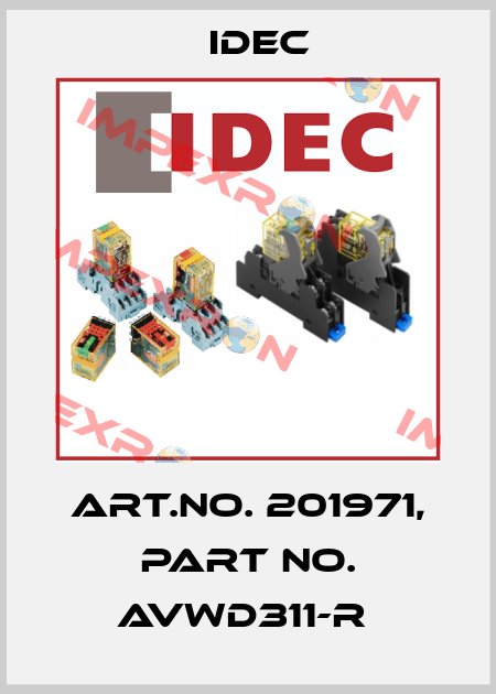 Art.No. 201971, Part No. AVWD311-R  Idec