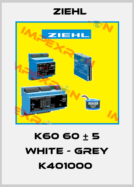 K60 60 ± 5 WHITE - GREY K401000  Ziehl