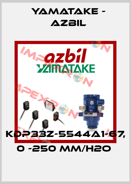 KDP33Z-5544A1-67, 0 -250 MM/H2O  Yamatake - Azbil
