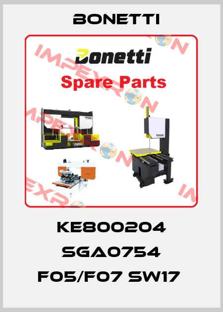 KE800204 SGA0754 F05/F07 SW17  Bonetti
