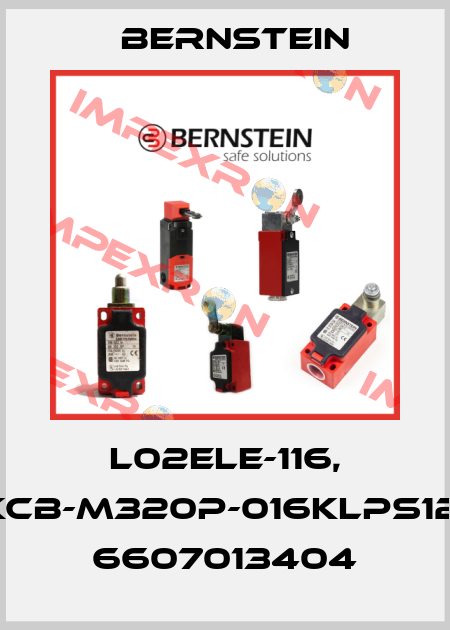 L02ELE-116, KCB-M320P-016KLPS12, 6607013404 Bernstein