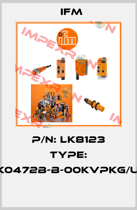 P/N: LK8123 Type: LK0472B-B-00KVPKG/US  Ifm