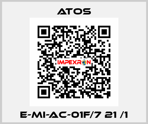 E-MI-AC-01F/7 21 /1 Atos