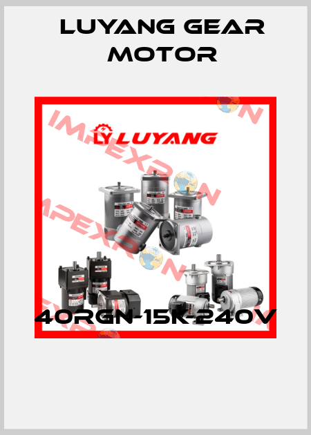 40RGN-15K-240V  Luyang Gear Motor