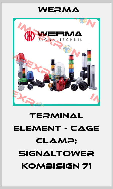 Terminal element - Cage Clamp; Signaltower KombiSIGN 71 Werma