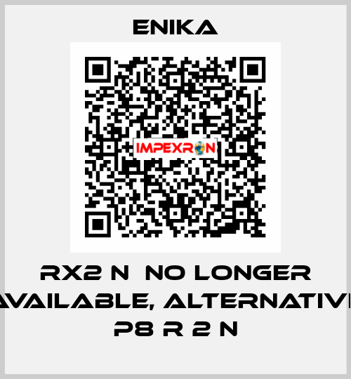 Rx2 N  no longer available, alternative P8 R 2 N enika