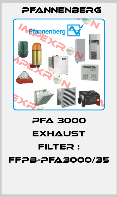 PFA 3000 EXHAUST FILTER : FFPB-PFA3000/35  Pfannenberg