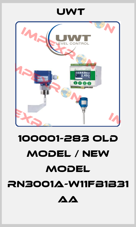 100001-283 old model / new model RN3001A-W11FB1B31 AA Uwt