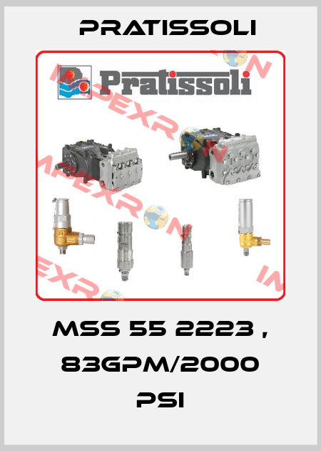 MSS 55 2223 , 83GPM/2000 PSI Pratissoli