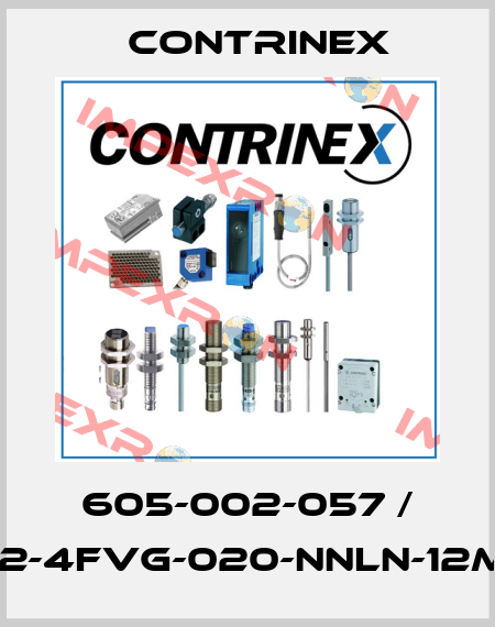 605-002-057 / S12-4FVG-020-NNLN-12MG Contrinex