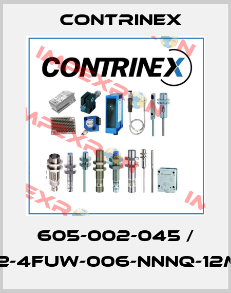 605-002-045 / S12-4FUW-006-NNNQ-12MG Contrinex