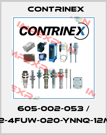 605-002-053 / S12-4FUW-020-YNNQ-12MG Contrinex