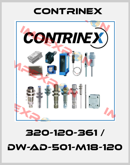 320-120-361 / DW-AD-501-M18-120 Contrinex