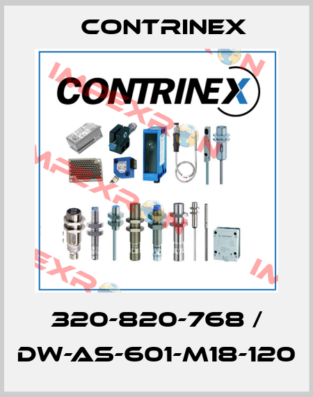 320-820-768 / DW-AS-601-M18-120 Contrinex