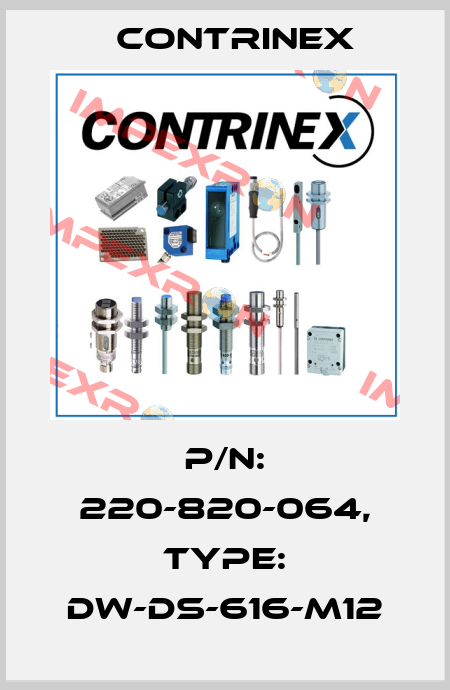 p/n: 220-820-064, Type: DW-DS-616-M12 Contrinex