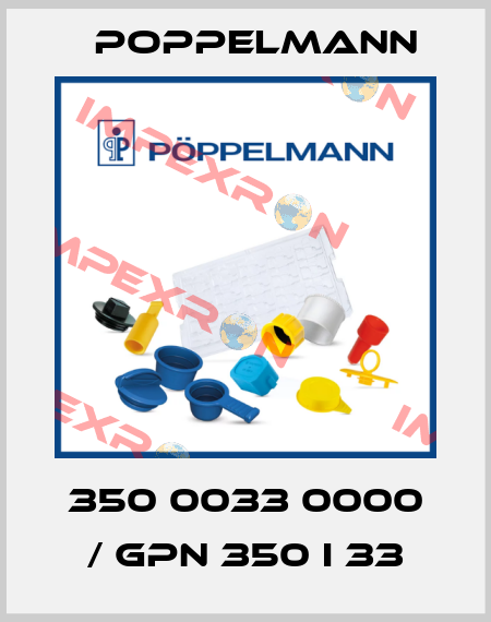350 0033 0000 / GPN 350 I 33 Poppelmann