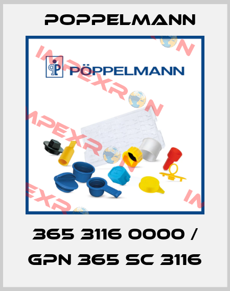 365 3116 0000 / GPN 365 SC 3116 Poppelmann