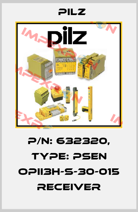 p/n: 632320, Type: PSEN opII3H-s-30-015 receiver Pilz