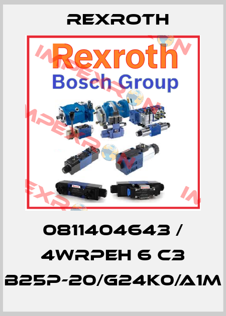 0811404643 / 4WRPEH 6 C3 B25P-20/G24K0/A1M Rexroth