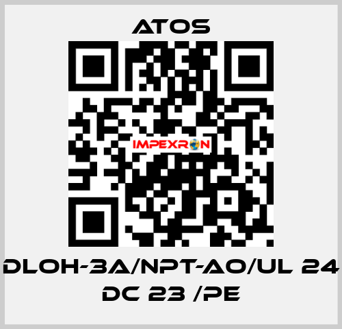 DLOH-3A/NPT-AO/UL 24 DC 23 /PE Atos